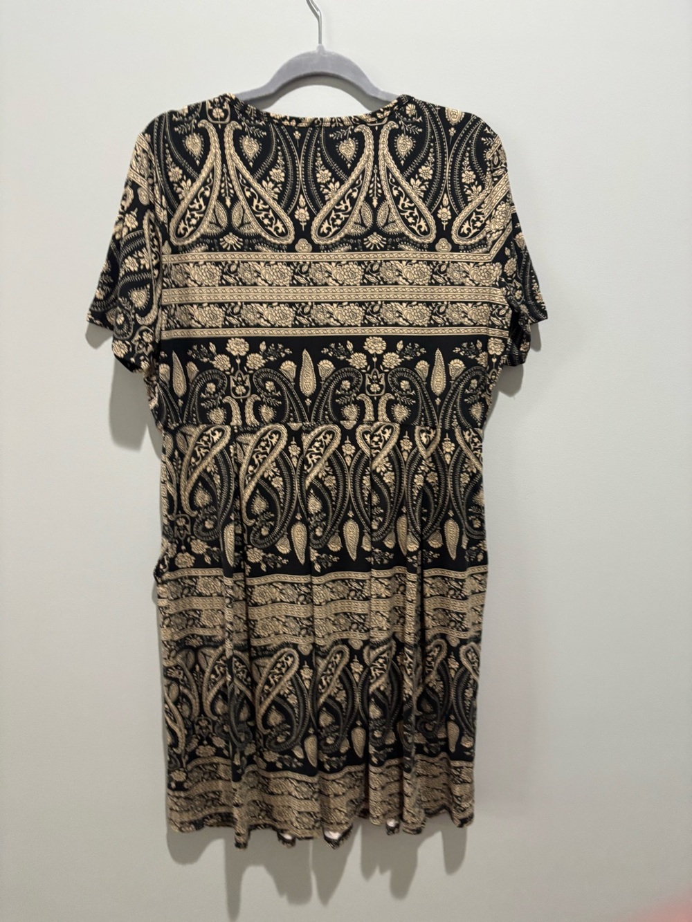 Auselily Black/Taupe Dress Size 16 - Used Once - Excellent Condition